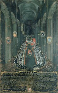 管风琴小组描绘了特伦特大教堂的坐在1565年12月3日和4日，特伦特大教堂，1703年 作者 尼科洛·多里加蒂（Niccolo Dorigati）